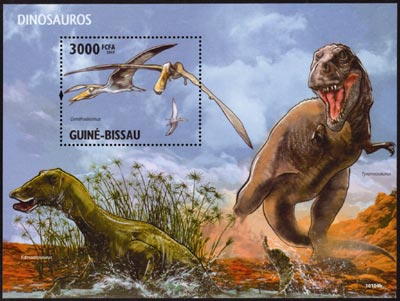 GUINEE BISSAU - Bloc Dinosaures, Ornithodesmus 10 - 15.30�